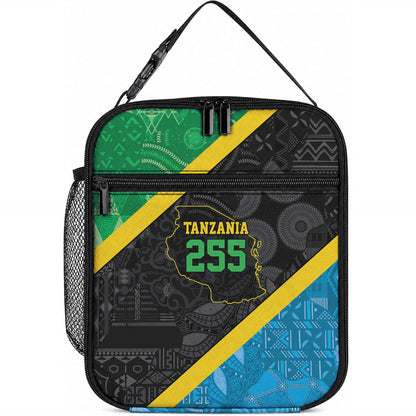 Tanzania 255 Lunch Bag African Mix Pattern Flag Motif