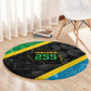 Tanzania 255 Round Carpet African Mix Pattern Flag Motif - African Pride