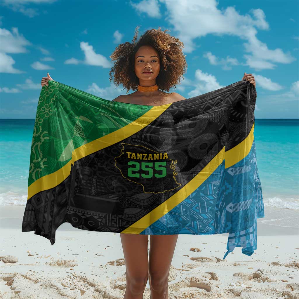 Tanzania 255 Sarong African Mix Pattern Flag Motif - African Pride