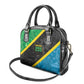 Tanzania 255 Shoulder Handbag African Mix Pattern Flag Motif - African Pride