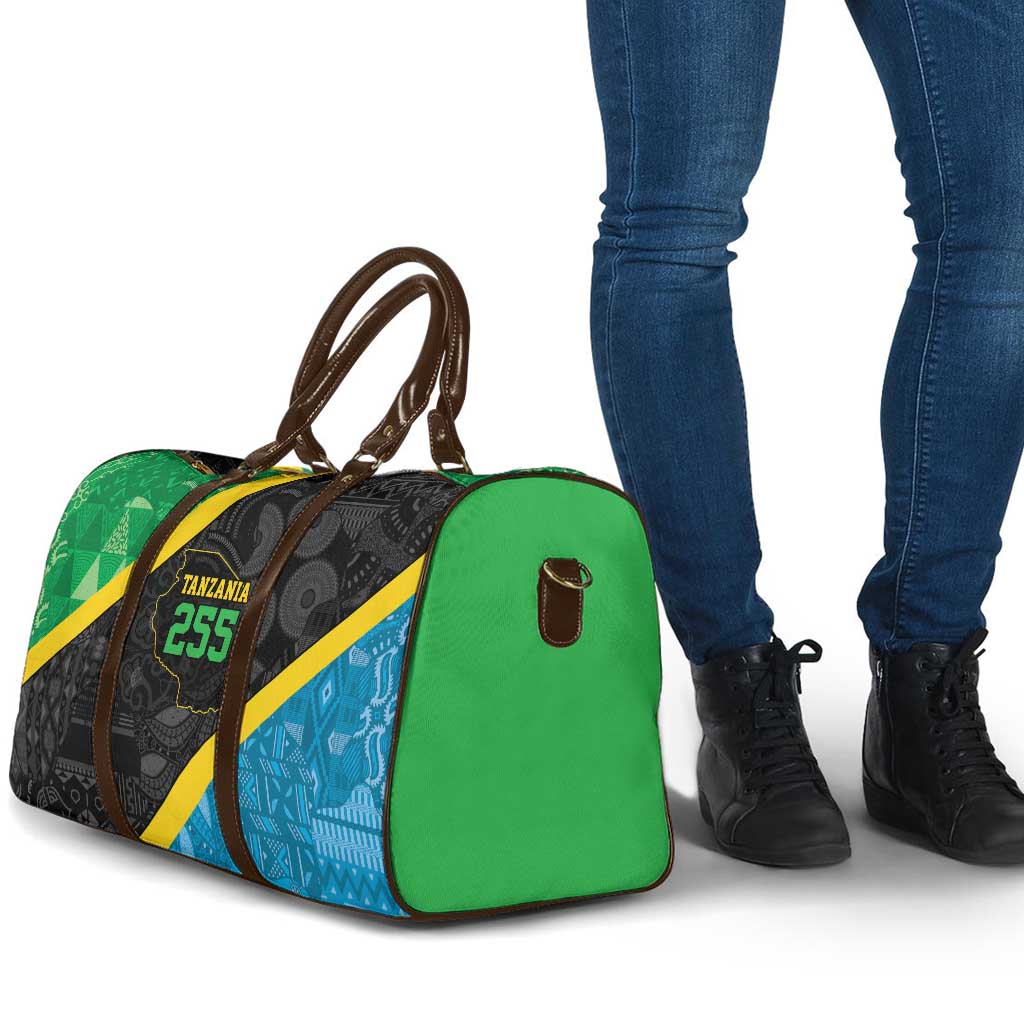 Tanzania 255 Travel Bag African Mix Pattern Flag Motif