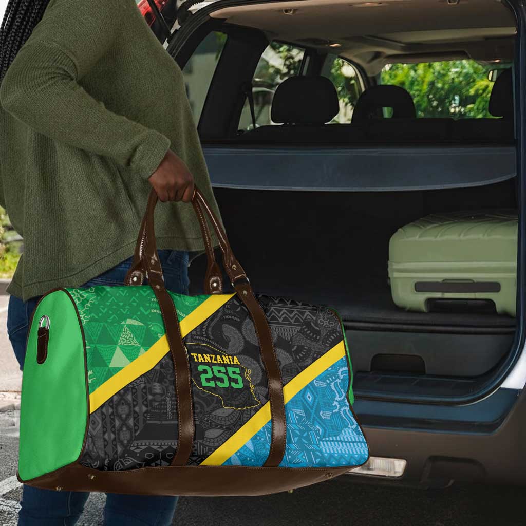 Tanzania 255 Travel Bag African Mix Pattern Flag Motif