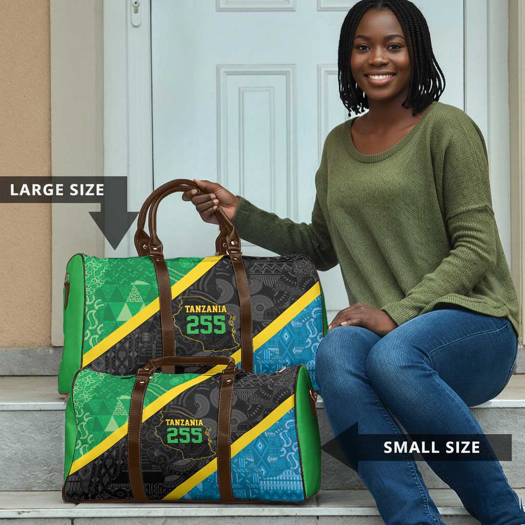 Tanzania 255 Travel Bag African Mix Pattern Flag Motif
