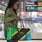 Tanzania 255 Travel Bag African Mix Pattern Flag Motif