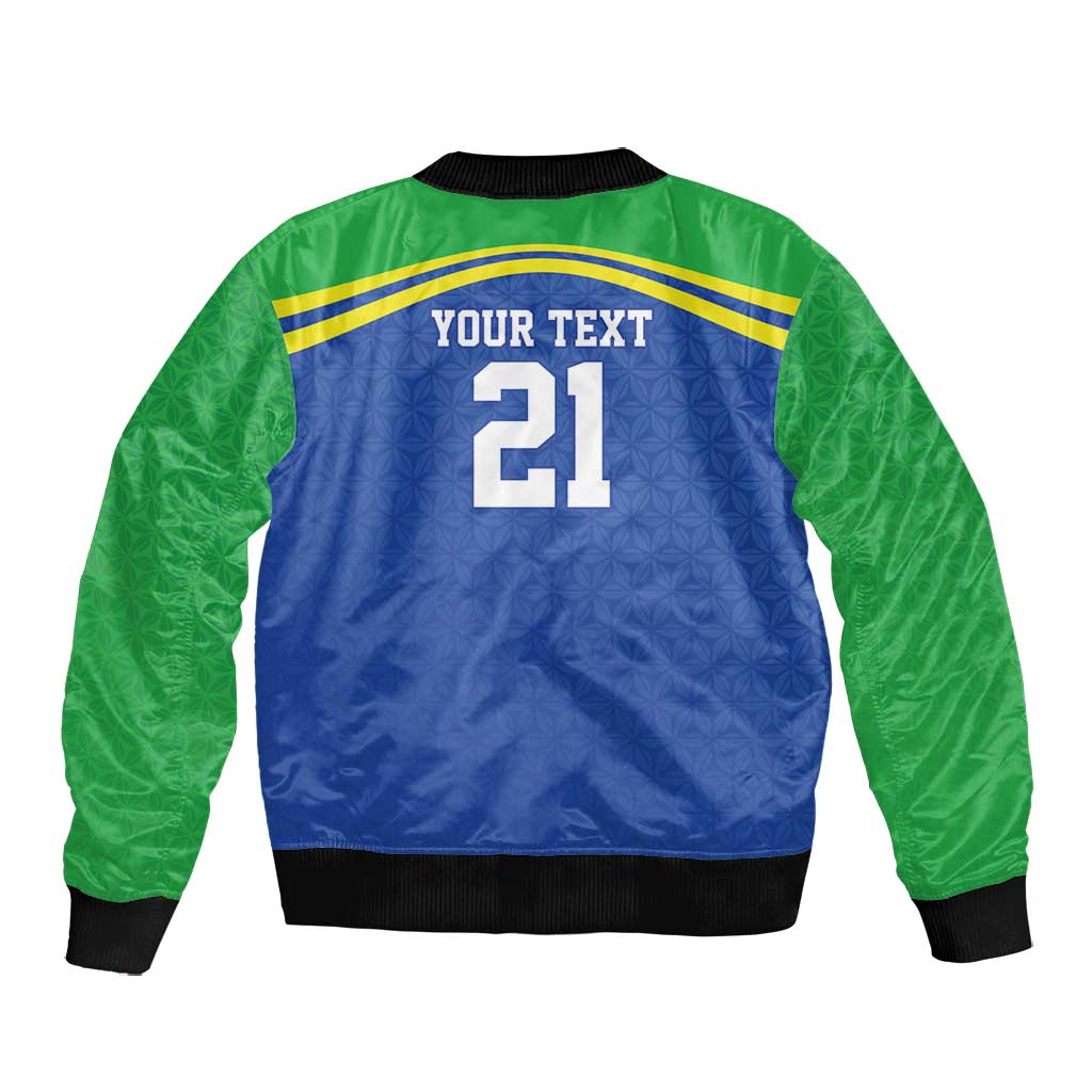 Custom Cicket African Tanzania Bomber Jacket The Cows Tanzania Pattern - African Pride
