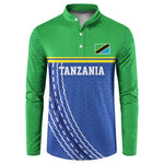 Custom Cicket African Tanzania Button Sweatshirt The Cows Tanzania Pattern