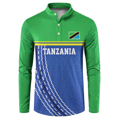 Custom Cicket African Tanzania Button Sweatshirt The Cows Tanzania Pattern