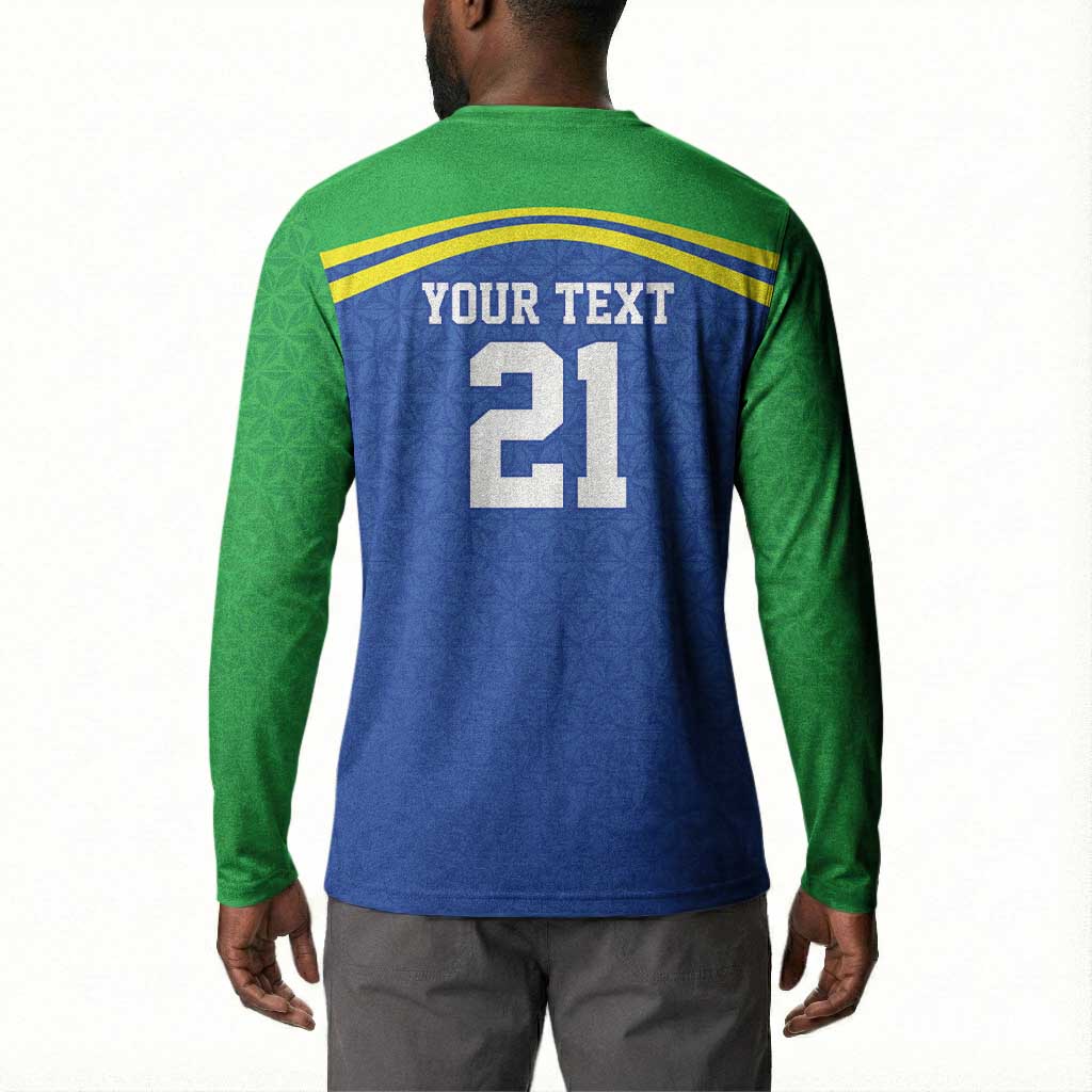 Custom Cicket African Tanzania Button Sweatshirt The Cows Tanzania Pattern