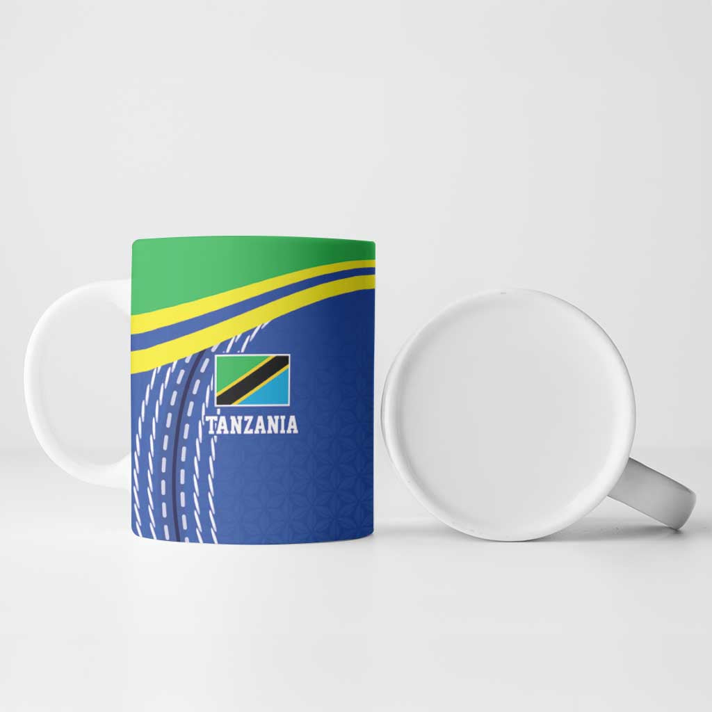 Custom Cicket African Tanzania Ceramic Mug The Cows Tanzania Pattern