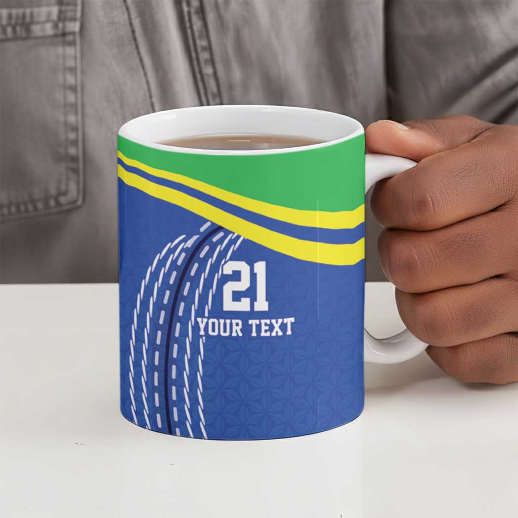Custom Cicket African Tanzania Ceramic Mug The Cows Tanzania Pattern