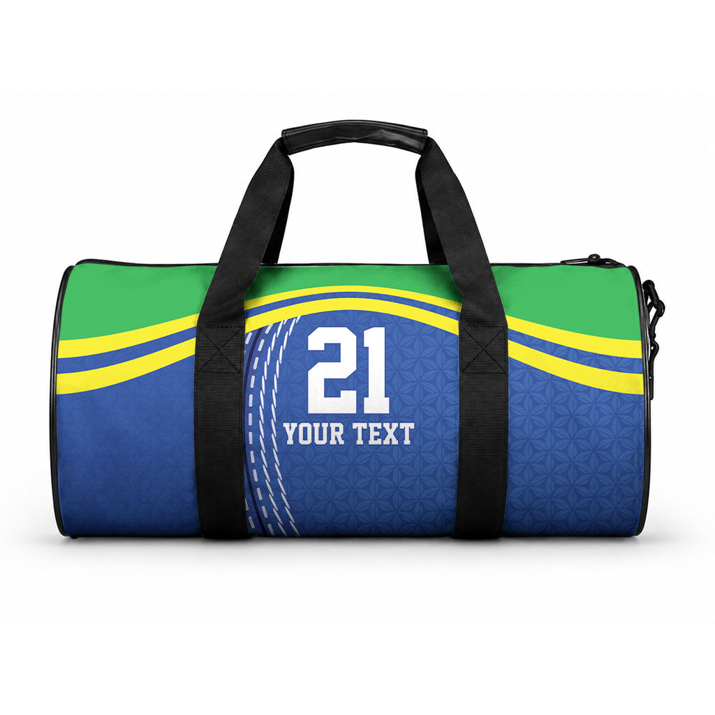 Custom Cricket African Tanzania Duffle Bag The Cows Tanzania Pattern