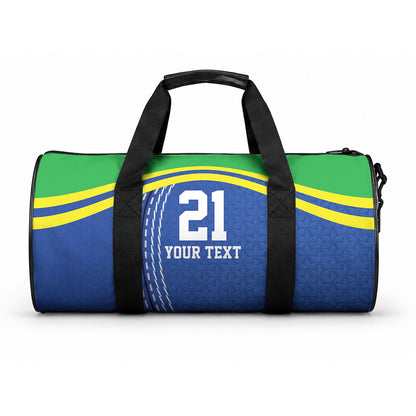 Custom Cricket African Tanzania Duffle Bag The Cows Tanzania Pattern