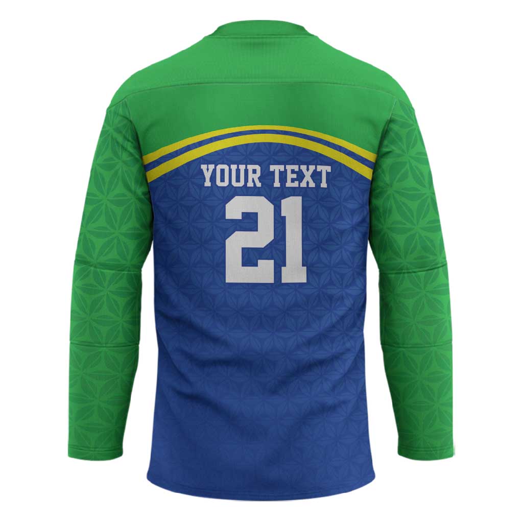 Custom Cicket African Tanzania Hockey Jersey The Cows Tanzania Pattern