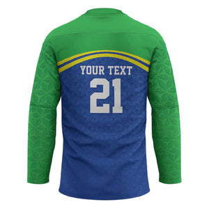 Custom Cicket African Tanzania Hockey Jersey The Cows Tanzania Pattern