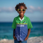 Custom Cicket African Tanzania Kid Hawaiian Shirt The Cows Tanzania Pattern - African Pride