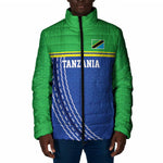 Custom Cicket African Tanzania Padded Jacket The Cows Tanzania Pattern