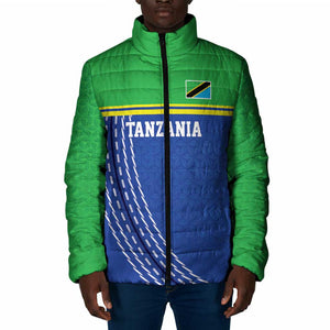 Custom Cicket African Tanzania Padded Jacket The Cows Tanzania Pattern