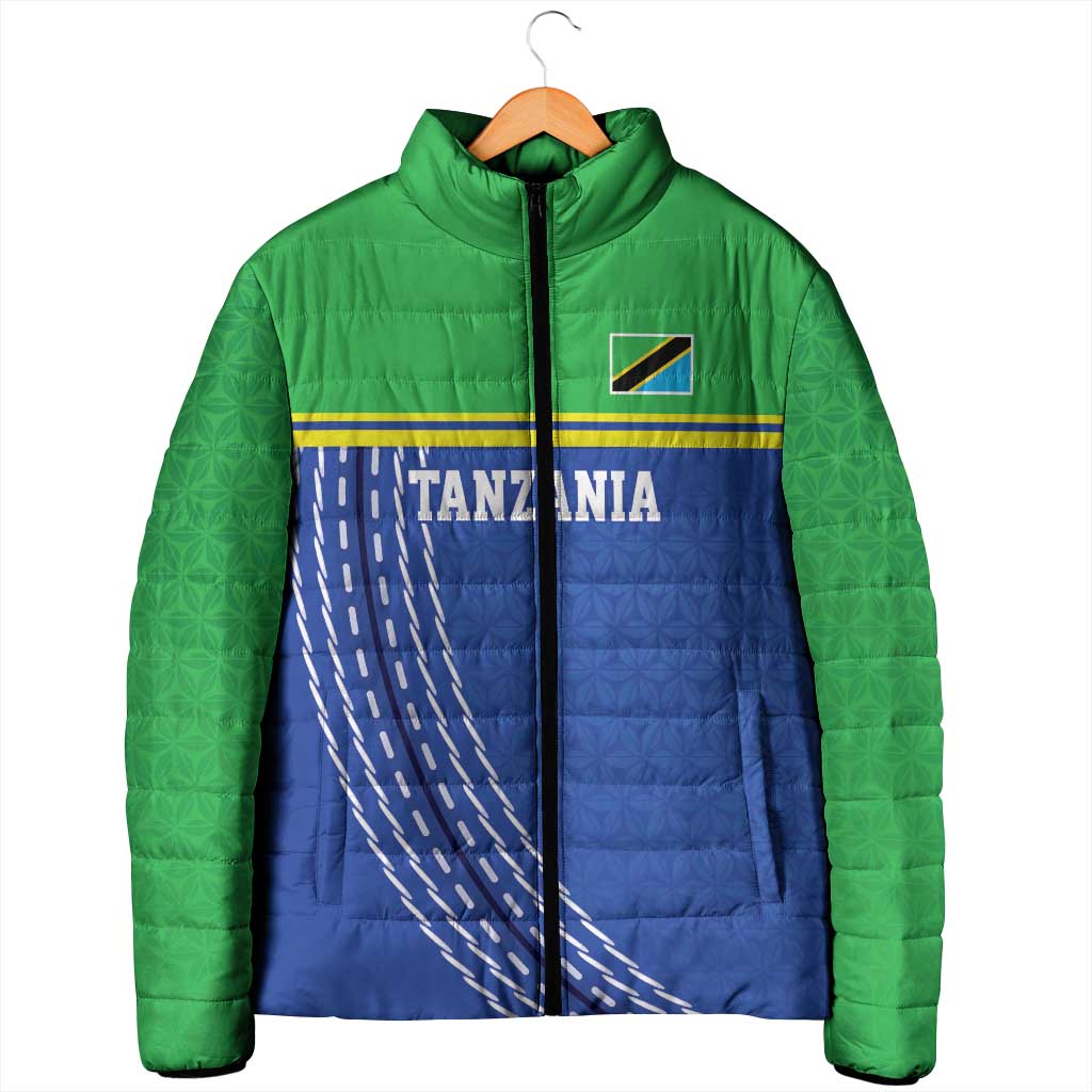 Custom Cicket African Tanzania Padded Jacket The Cows Tanzania Pattern