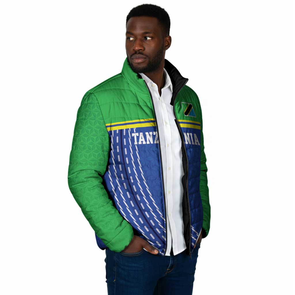 Custom Cicket African Tanzania Padded Jacket The Cows Tanzania Pattern
