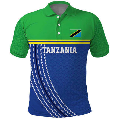 Custom Cicket African Tanzania Polo Shirt The Cows Tanzania Pattern - African Pride