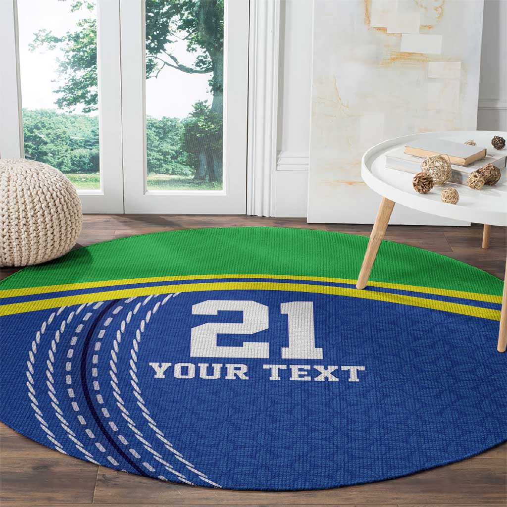 Custom Cicket African Tanzania Round Carpet The Cows Tanzania Pattern - African Pride