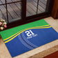 Custom Cicket African Tanzania Rubber Doormat The Cows Tanzania Pattern - African Pride