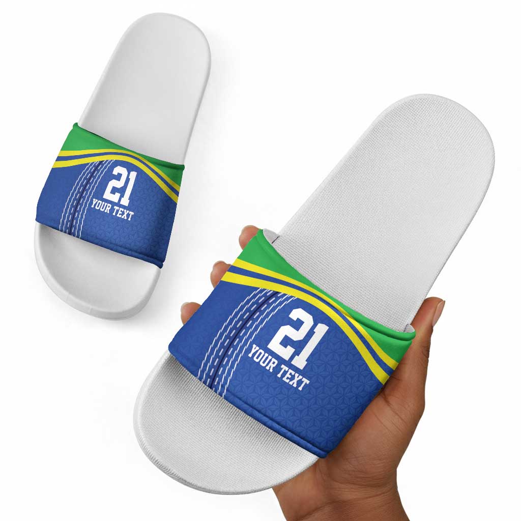 Custom Cicket African Tanzania Slide Sandals The Cows Tanzania Pattern