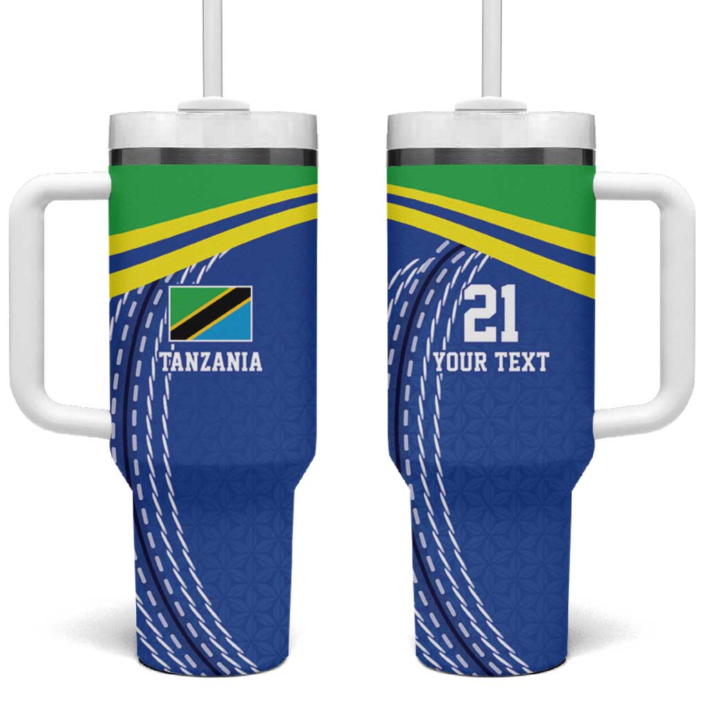Custom Cicket African Tanzania Tumbler With Handle The Cows Tanzania Pattern - African Pride
