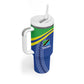 Custom Cicket African Tanzania Tumbler With Handle The Cows Tanzania Pattern - African Pride