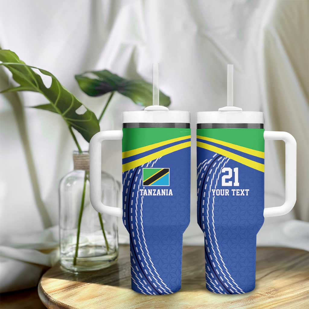 Custom Cicket African Tanzania Tumbler With Handle The Cows Tanzania Pattern - African Pride
