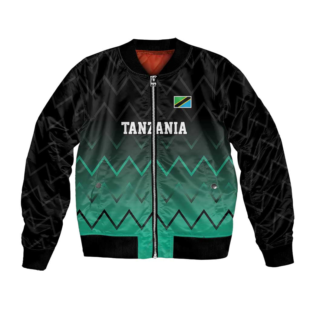 Custom Football African Tanzania Bomber Jacket Retro 2023-24 Tanzania History - African Pride