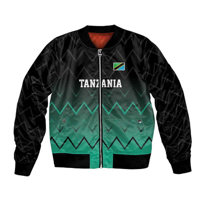 Custom Football African Tanzania Bomber Jacket Retro 2023-24 Tanzania History - African Pride