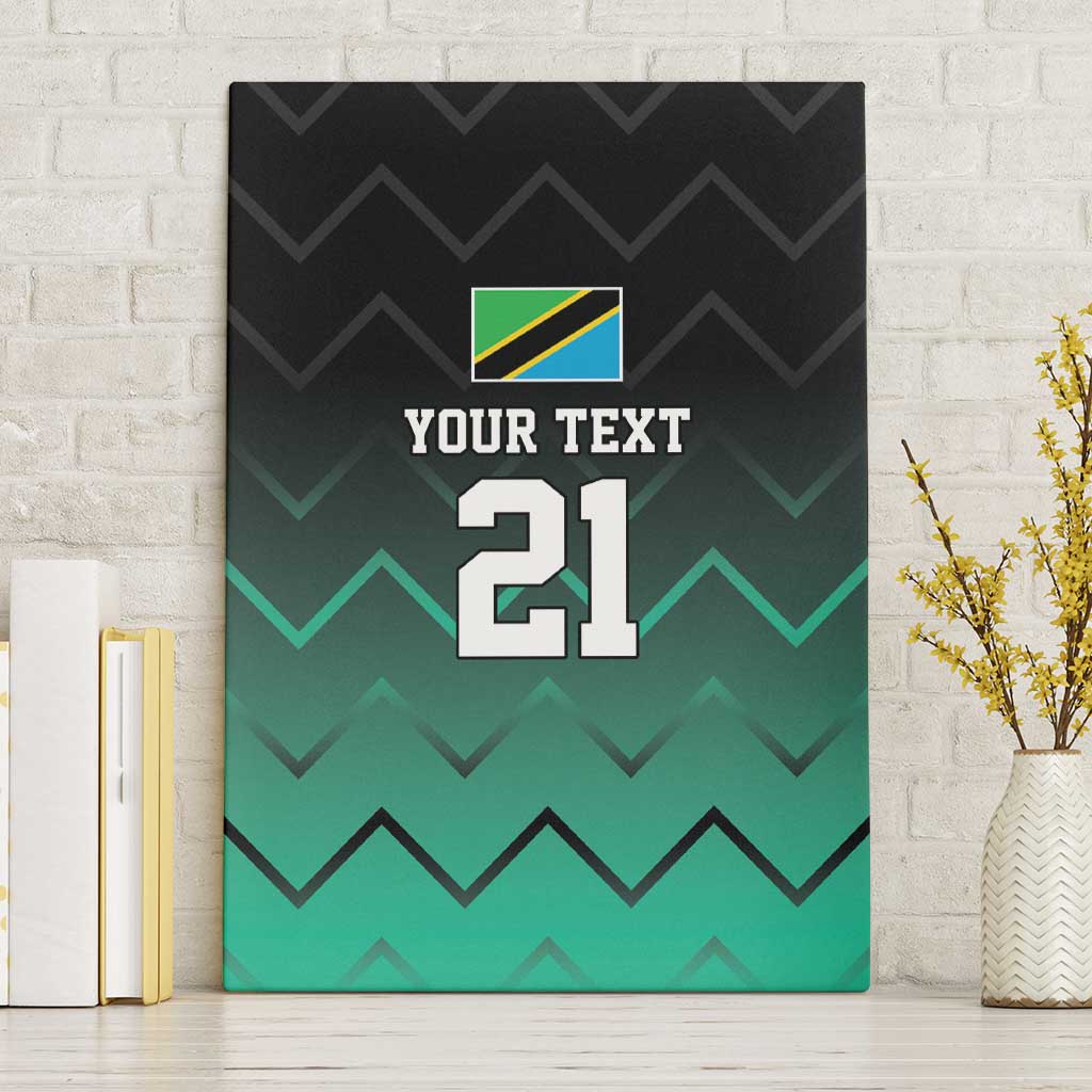 Custom Football African Tanzania Canvas Wall Art Retro 2023-24 Tanzania History - African Pride