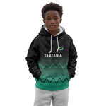 Custom Football African Tanzania Kid Hoodie Retro 2023-24 Tanzania History - African Pride