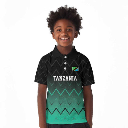 Custom Football African Tanzania Kid Polo Shirt Retro 2023-24 Tanzania History - African Pride