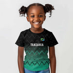 Custom Football African Tanzania Kid T shirt Retro 2023-24 Tanzania History - African Pride