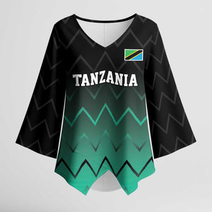 Custom Football African Tanzania Kimono Sleeve Blouse Retro 2023-24 Tanzania History