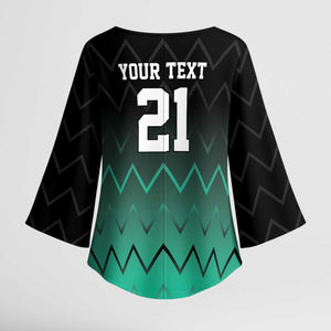 Custom Football African Tanzania Kimono Sleeve Blouse Retro 2023-24 Tanzania History