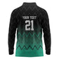 Custom Football African Tanzania Long Sleeve Polo Shirt Retro 2023-24 Tanzania History - African Pride