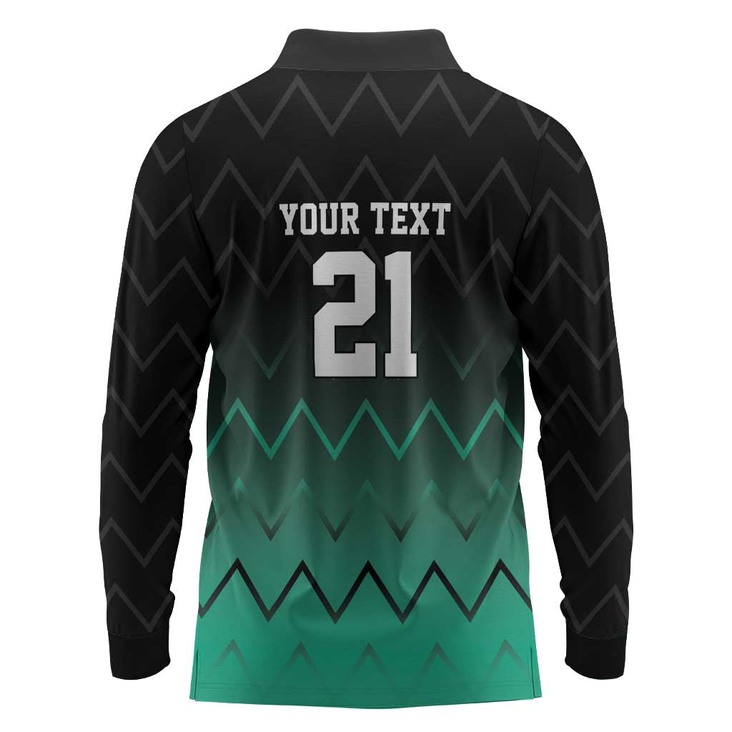 Custom Football African Tanzania Long Sleeve Polo Shirt Retro 2023-24 Tanzania History - African Pride