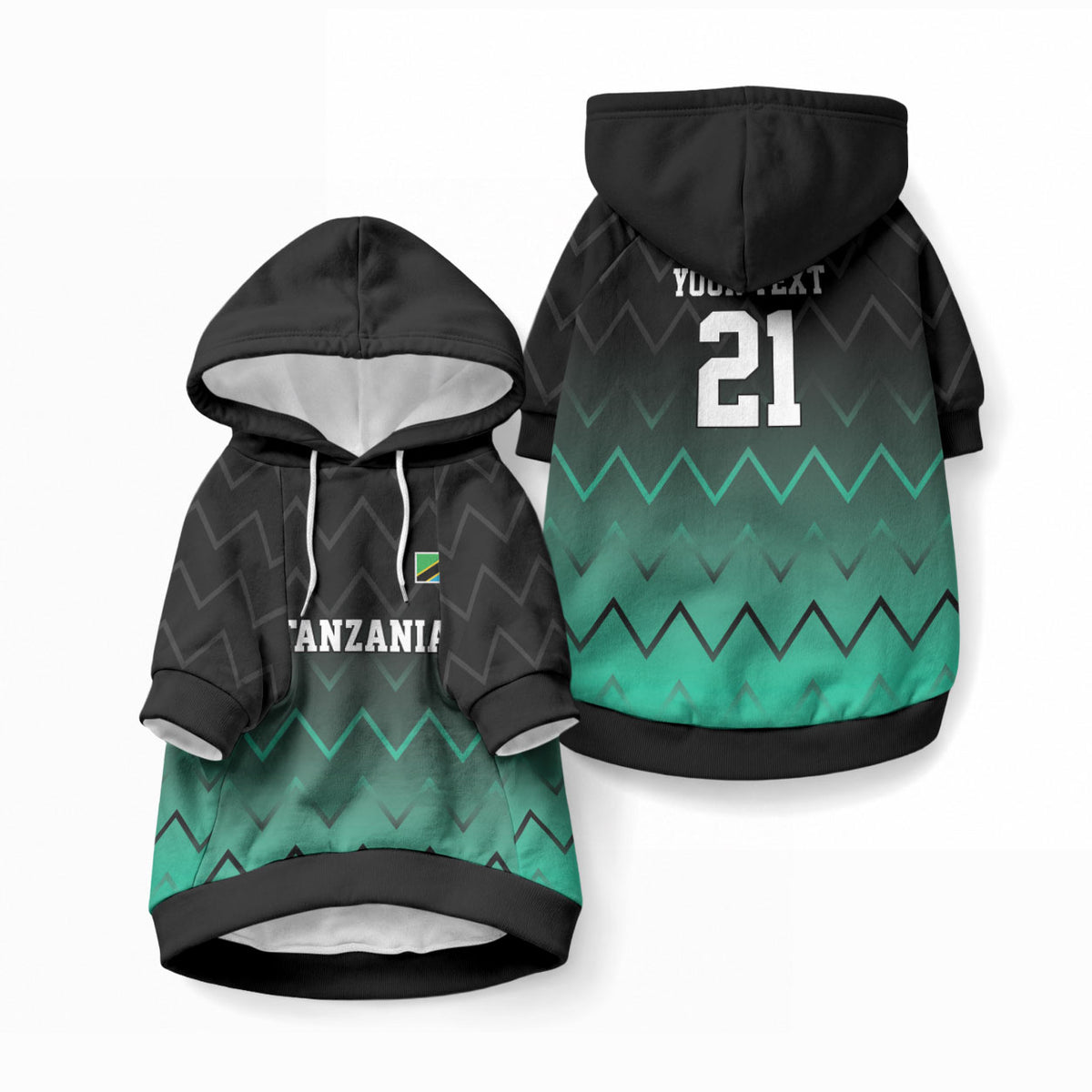 Custom Football African Tanzania Pet Hoodie Retro 2023-24 Tanzania History