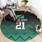 Custom Football African Tanzania Round Carpet Retro 2023-24 Tanzania History - African Pride
