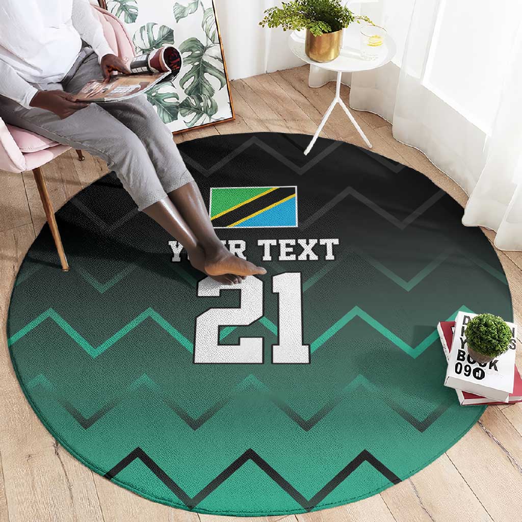 Custom Football African Tanzania Round Carpet Retro 2023-24 Tanzania History - African Pride