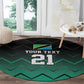 Custom Football African Tanzania Round Carpet Retro 2023-24 Tanzania History - African Pride