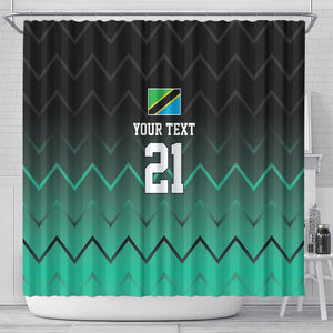 Custom Football African Tanzania Shower Curtain Retro 2023-24 Tanzania History - African Pride