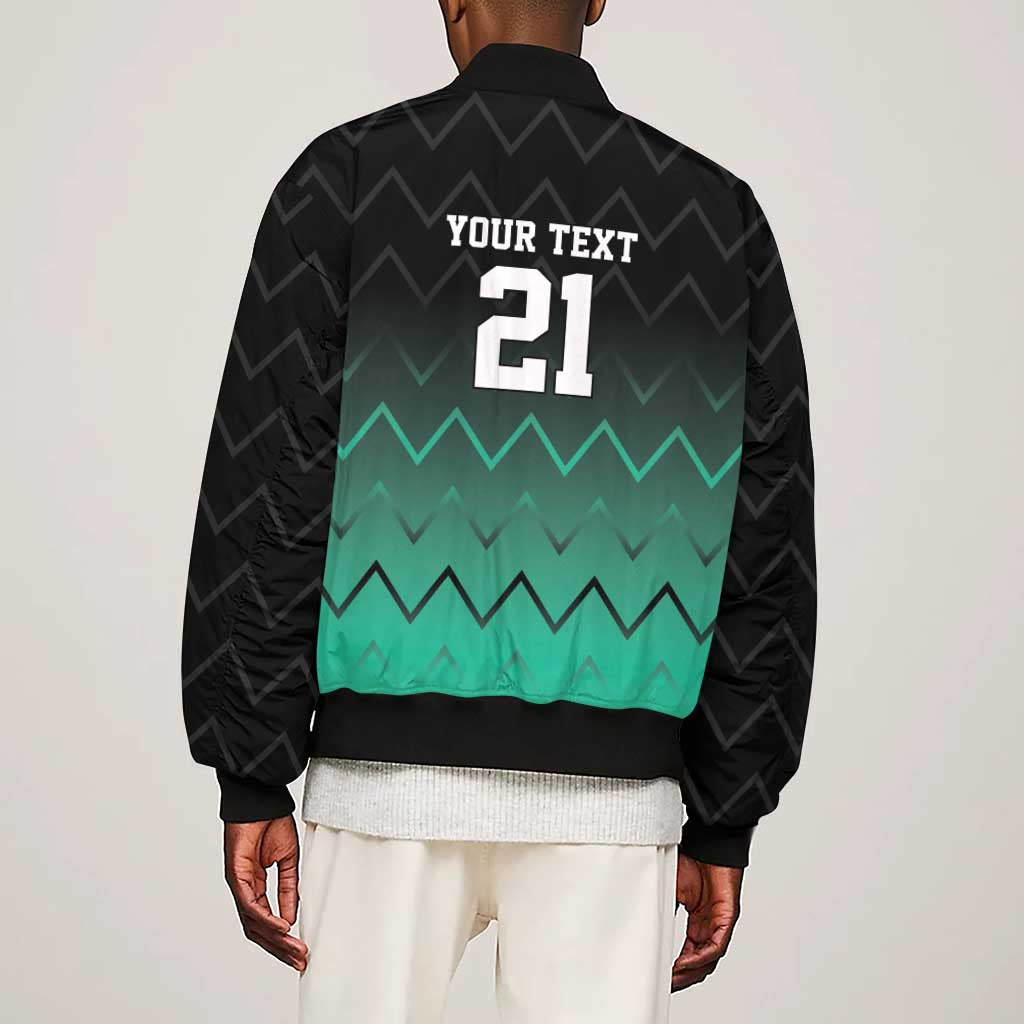 Custom Football African Tanzania Sleeve Zip Bomber Jacket Retro 2023-24 Tanzania History - African Pride