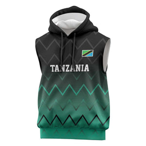 Custom Football African Tanzania Sleeveless Hoodie Retro 2023-24 Tanzania History - African Pride