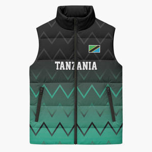 Custom Football African Tanzania Sleeveless Puffer Jacket Retro 2023-24 Tanzania History