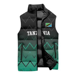 Custom Football African Tanzania Sleeveless Puffer Jacket Retro 2023-24 Tanzania History