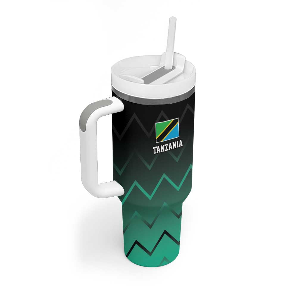 Custom Football African Tanzania Tumbler With Handle Retro 2023-24 Tanzania History - African Pride
